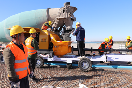 G104京嵐線濟(jì)南黃河公路大橋UHPC施工1A